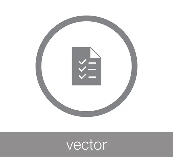 Ícone simples Checklist . — Vetor de Stock