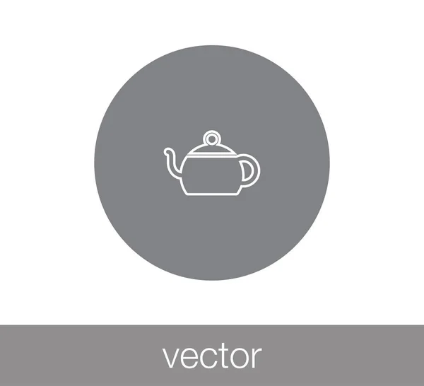 Diseño del icono de la taza de té — Vector de stock