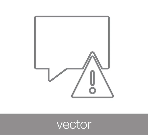 Icono del chat. Icono de comentario . — Vector de stock