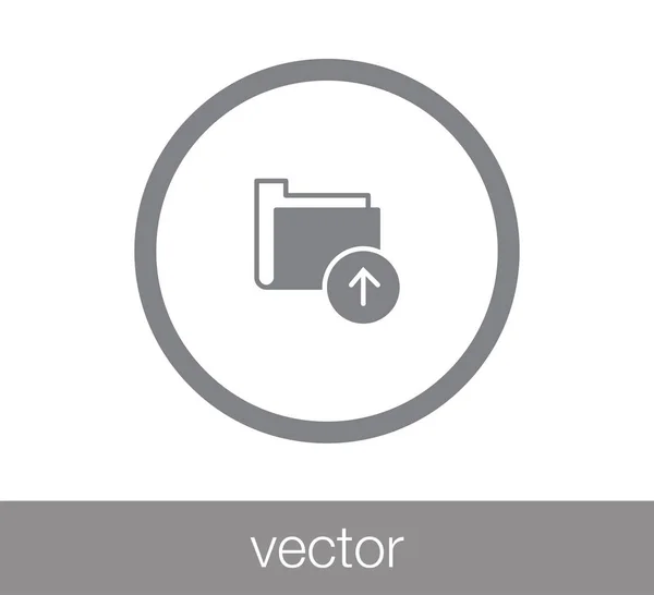 Cartella icona semplice — Vettoriale Stock