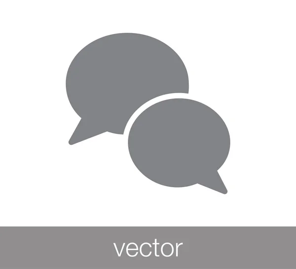 Icono del chat. Icono de comentario — Vector de stock