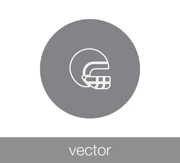 Icône casque de rugby — Image vectorielle