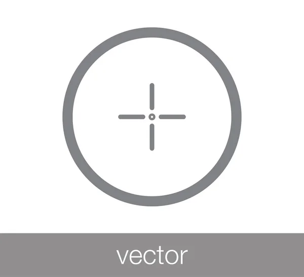 Icône cible simple — Image vectorielle