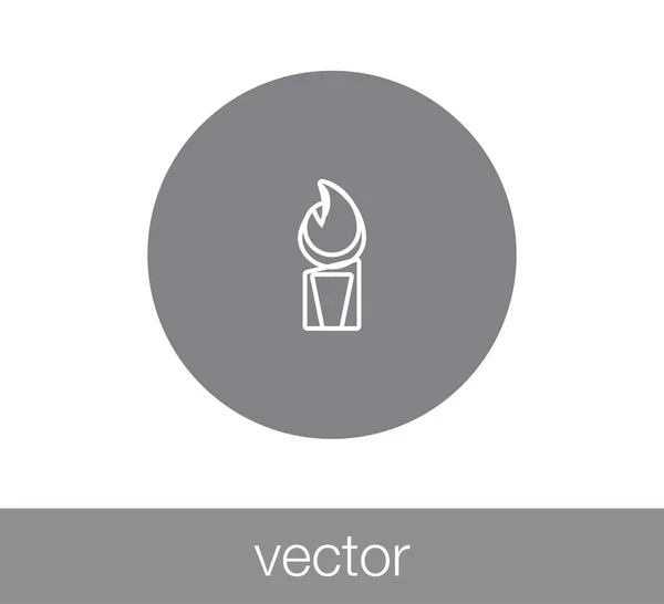 Icono más ligero. ilustración — Vector de stock
