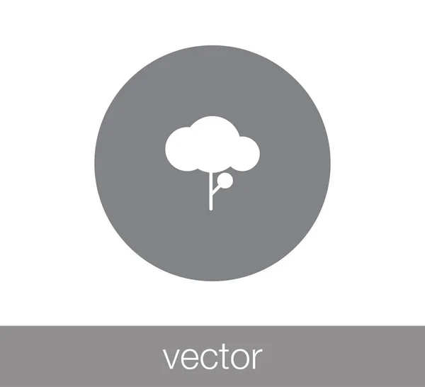 Icona web albero . — Vettoriale Stock