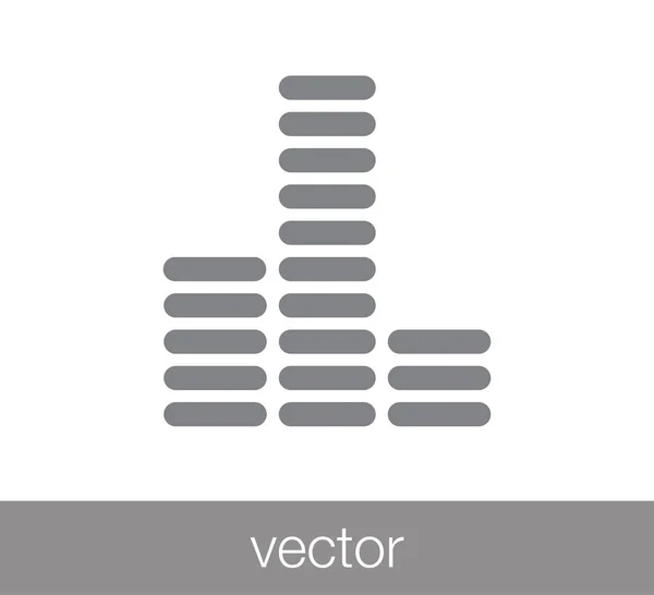 Icono de nivel de volumen . — Vector de stock