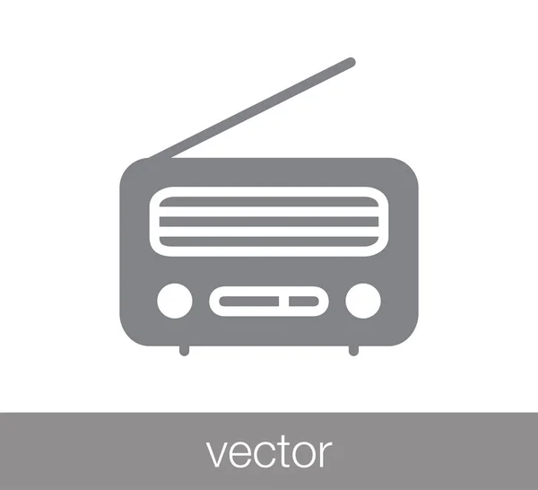 Radio web icon — Stock Vector