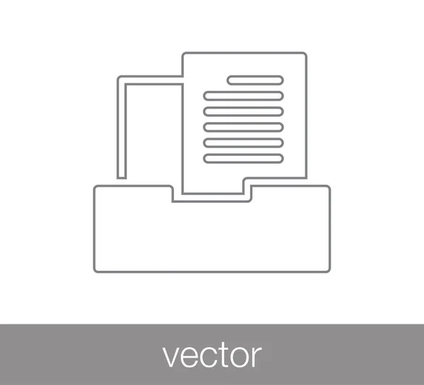 Archive icône d'information . — Image vectorielle