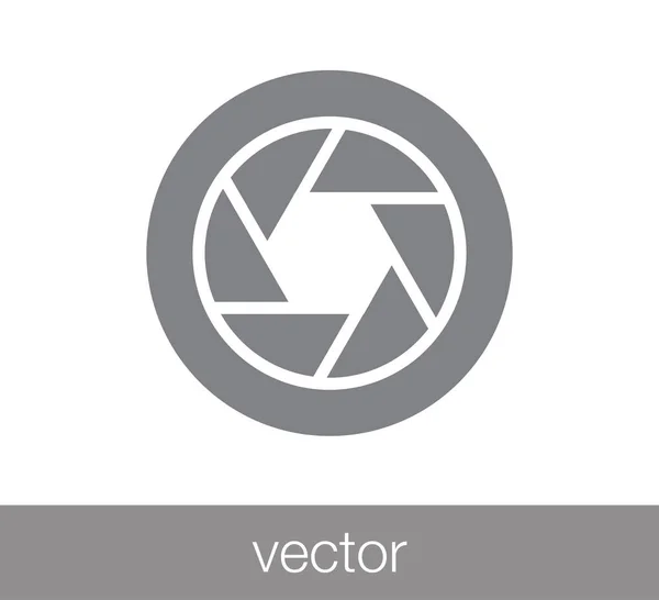 Obturador icono simple — Vector de stock