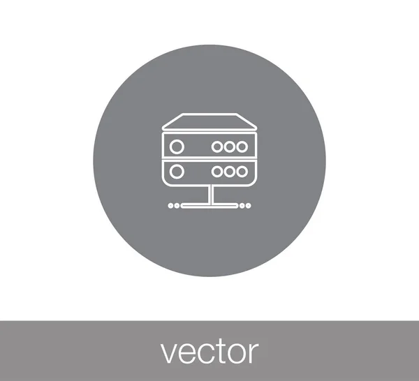 Icône web serveur — Image vectorielle