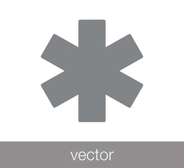 Medische teken pictogram. — Stockvector