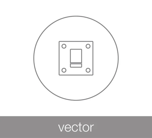 Icône bouton interrupteur . — Image vectorielle