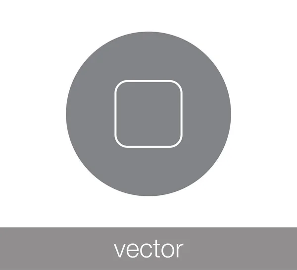 Иконка stop key — стоковый вектор