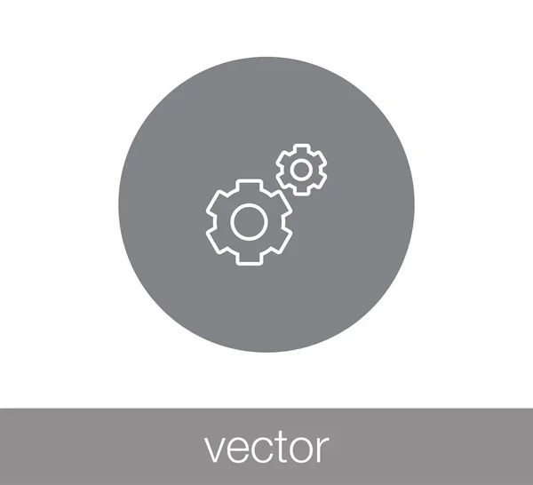 Ikona webové ozubená. — Stockový vektor