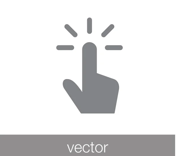 Dotyková gesta ikona. — Stockový vektor