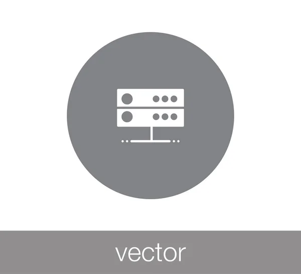 Ícone web do servidor — Vetor de Stock