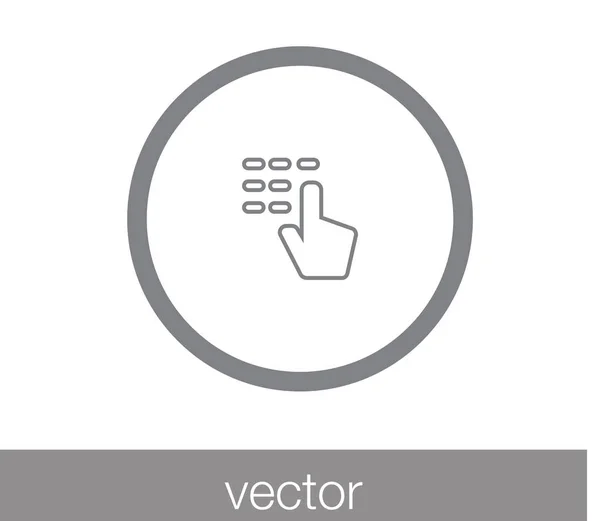 Touch gesture icon — Stock Vector