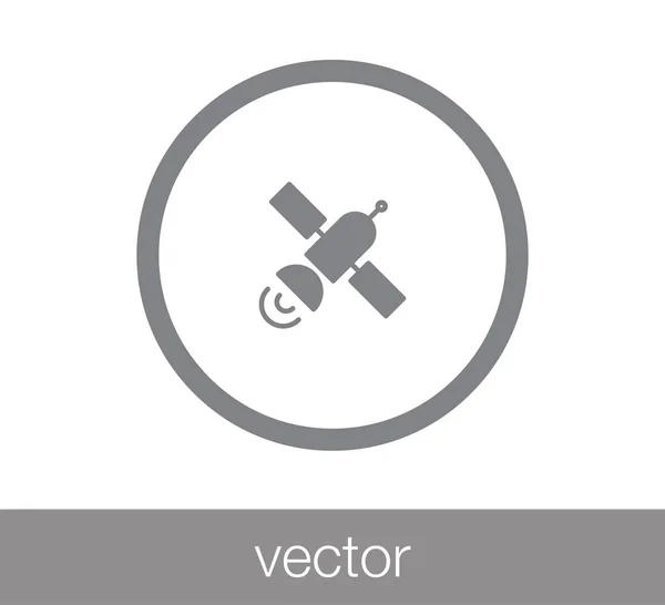 Icona web satellitare . — Vettoriale Stock