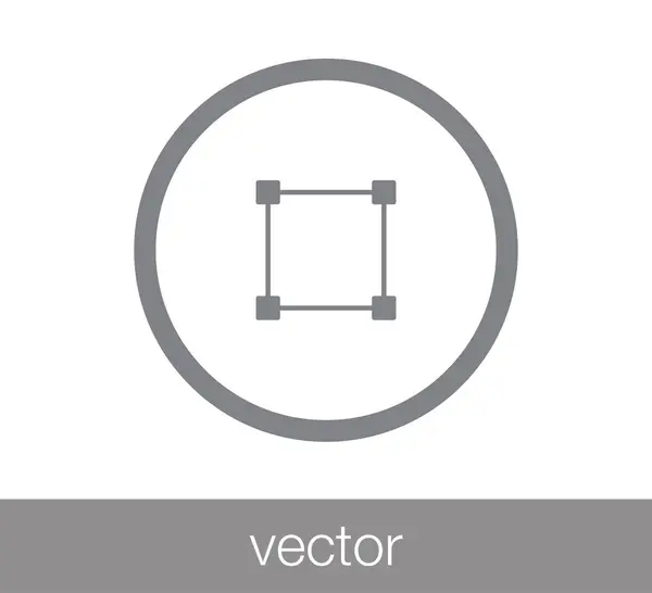 Icono de área seleccionada — Vector de stock