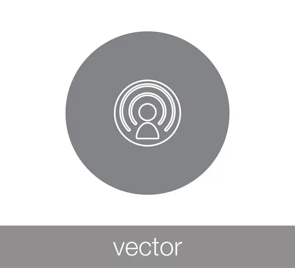 Ícone de antena de satélite —  Vetores de Stock