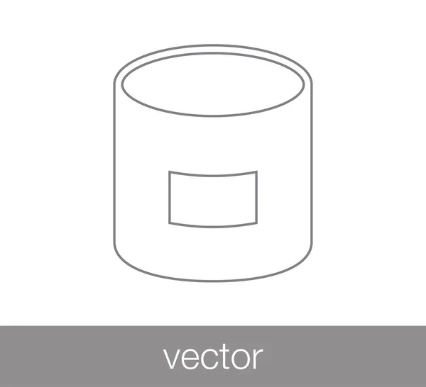 Vuilnis emmer pictogram — Stockvector