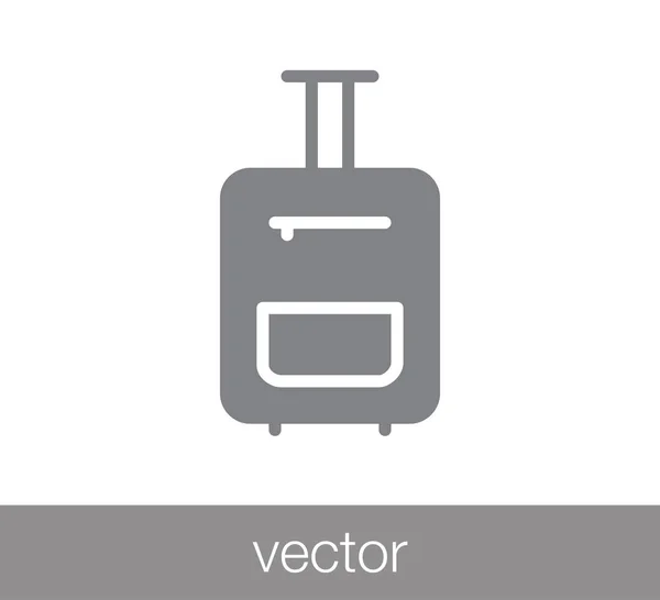 Плоский значок багажу . — стоковий вектор