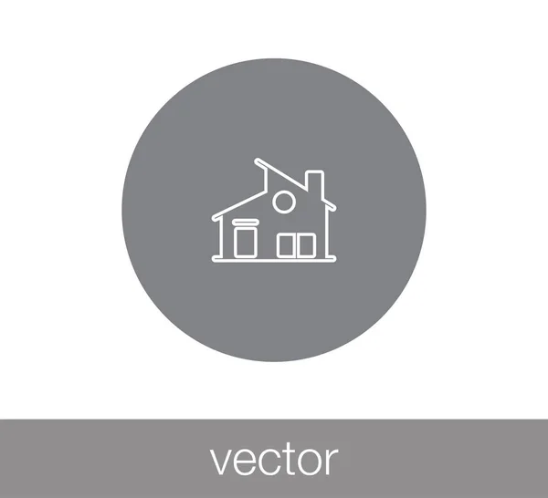 Haus Web-Ikone. — Stockvektor
