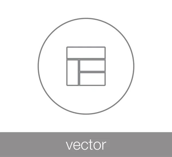 Folienlayout-Symbol — Stockvektor