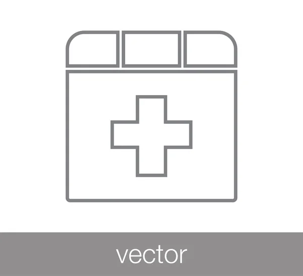Icono web de salud — Vector de stock