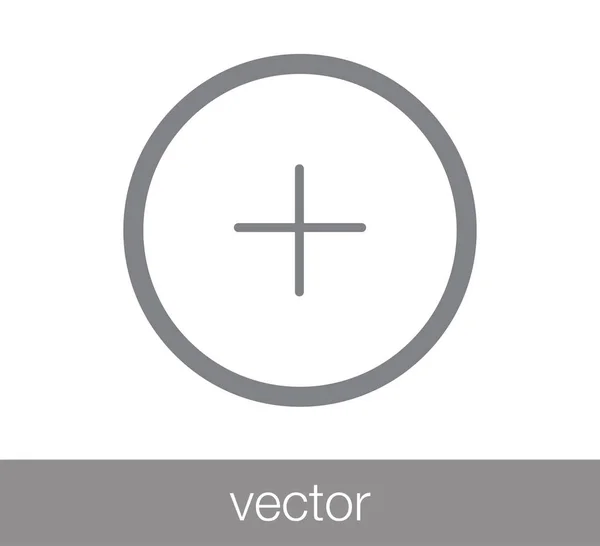 Añadir icono de signo . — Vector de stock