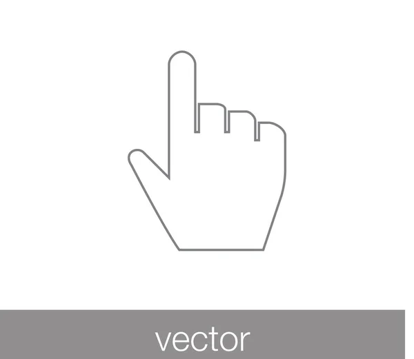 Touch gebaar-pictogram — Stockvector