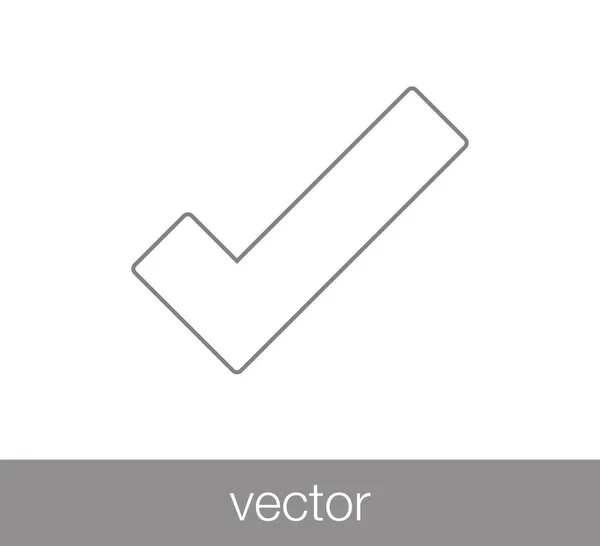 Markera ikonen. — Stock vektor