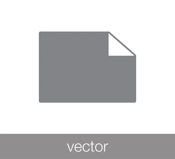 Document web Icône . — Image vectorielle