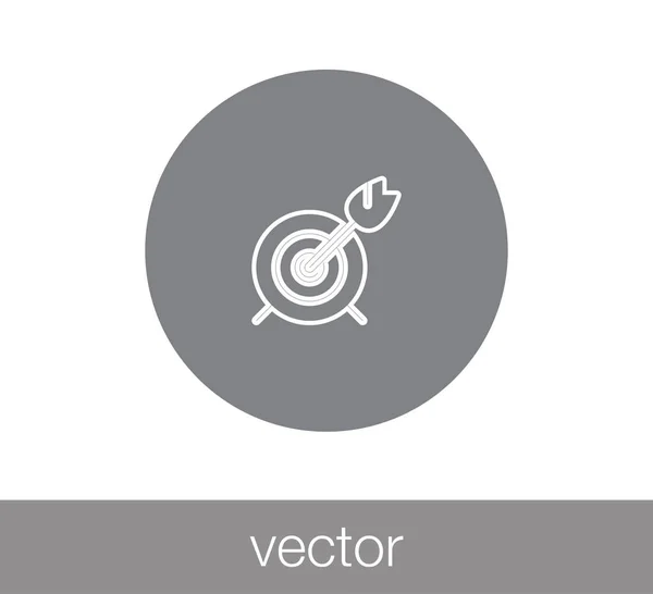 Einfaches Symbol im Visier — Stockvektor
