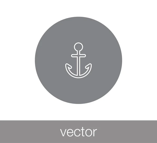 Ancla icono web . — Vector de stock