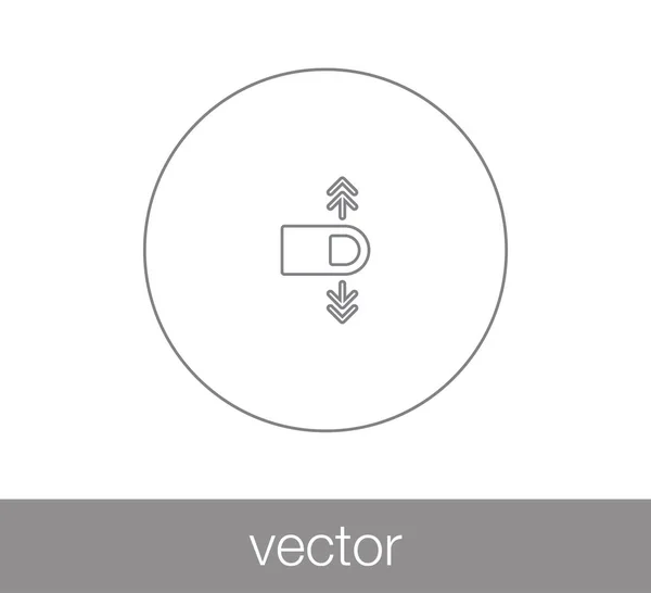 Icône geste tactile — Image vectorielle