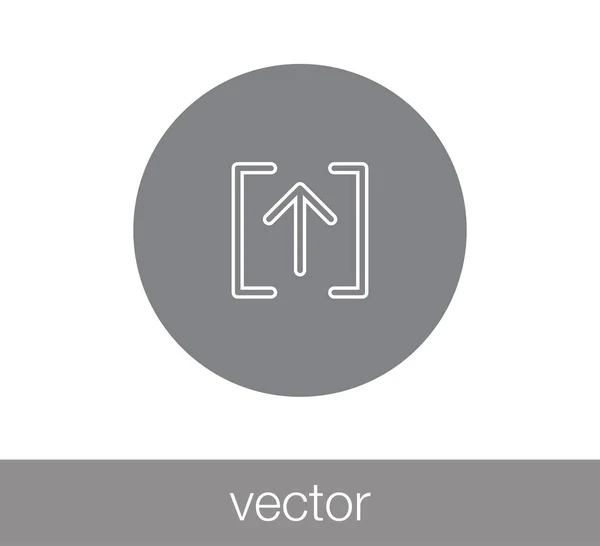 Web-Icon hochladen. — Stockvektor