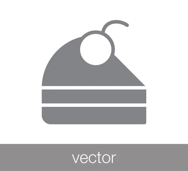 Torta ikon illusztráció — Stock Vector