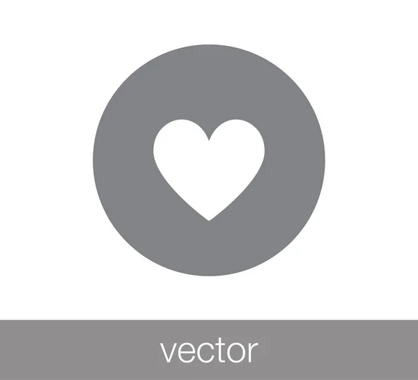 Простая икона сердца — стоковый вектор