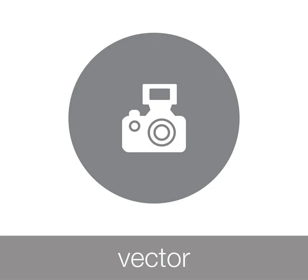 Foto camera pictogram. — Stockvector