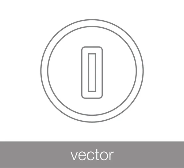 Power symbol icon. — Stock vektor