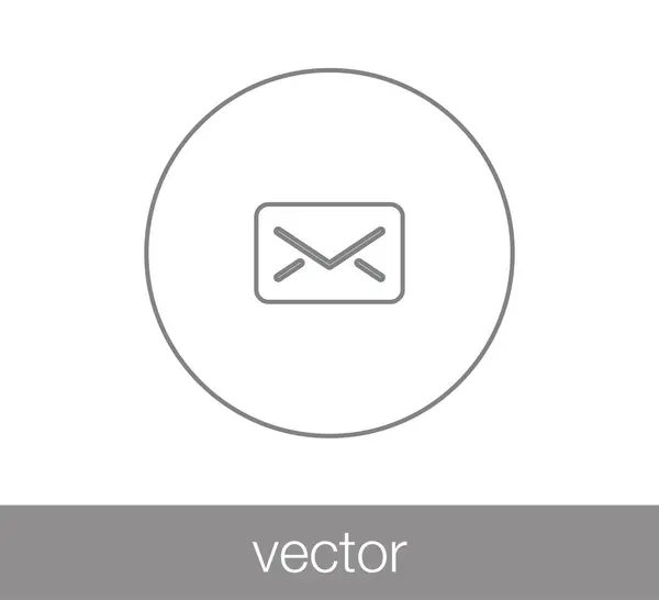 Ícone simples e-mail — Vetor de Stock