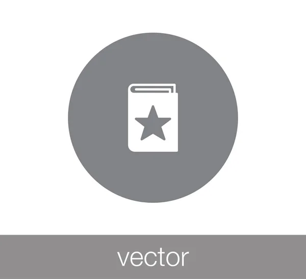 Vip-Buch-Symbol. — Stockvektor