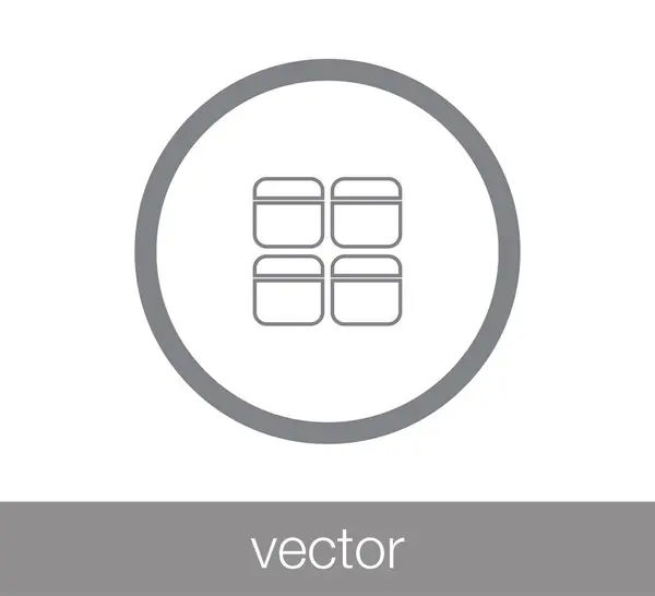 Fenster-Symbol. Programmiersymbol — Stockvektor