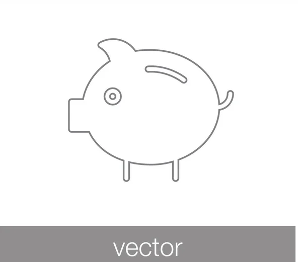 Caja de ahorro de cerdo . — Archivo Imágenes Vectoriales