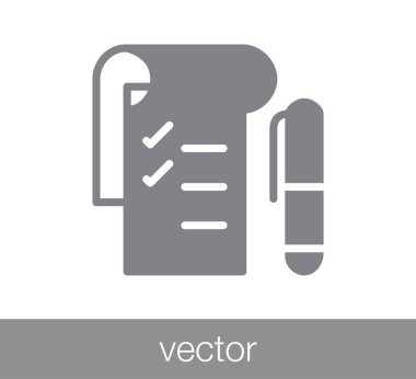 basit denetim listesi simgesi.