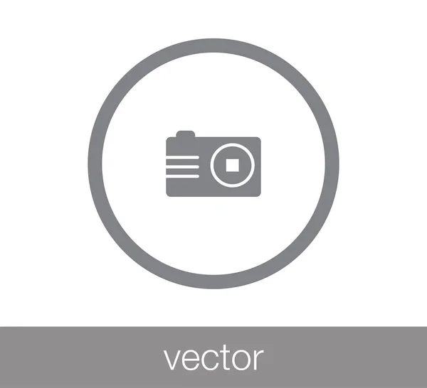 Foto camera pictogram. — Stockvector