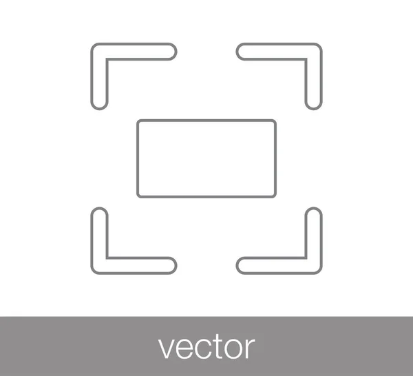 Crop tool icon. — Stock Vector