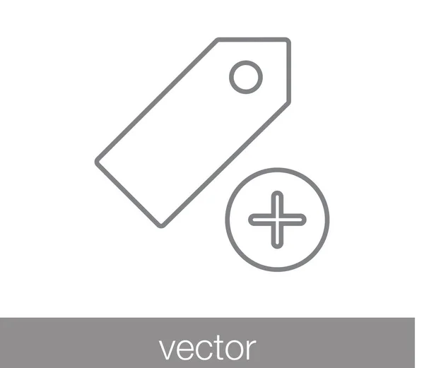 Icono de marcador. Etiqueta icono . — Archivo Imágenes Vectoriales