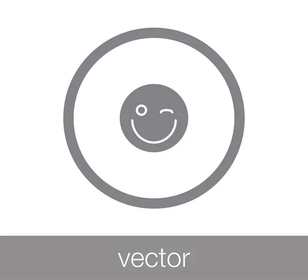 Smile face icon. — Stock Vector